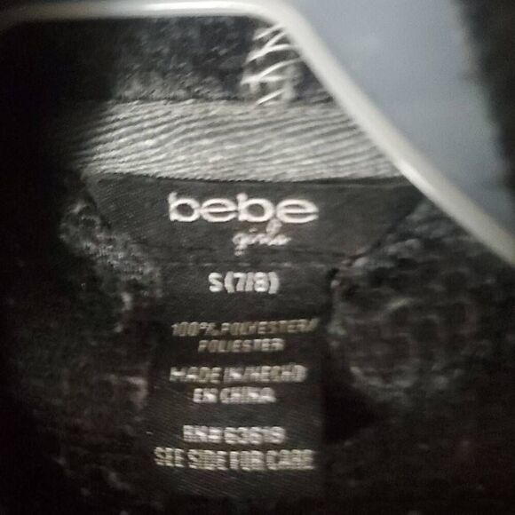 NWT BEBE GIRLS SHERPA HOODIE - Picture 4 of 5